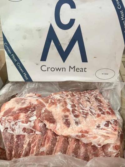 Sườn bẹ heo Crown meat đông lạnh nhập khẩu Đức 10kg